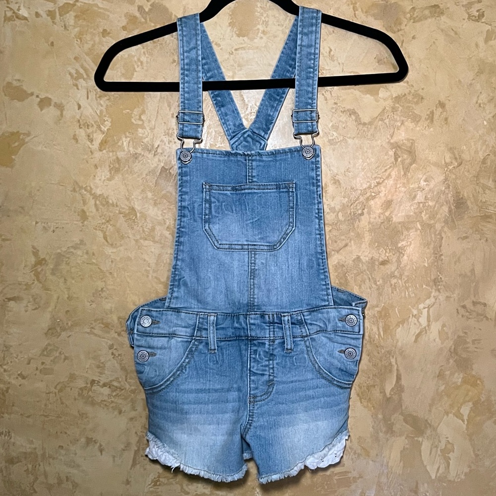 Cherokee Kids Blue Denim Overalls Size Medium